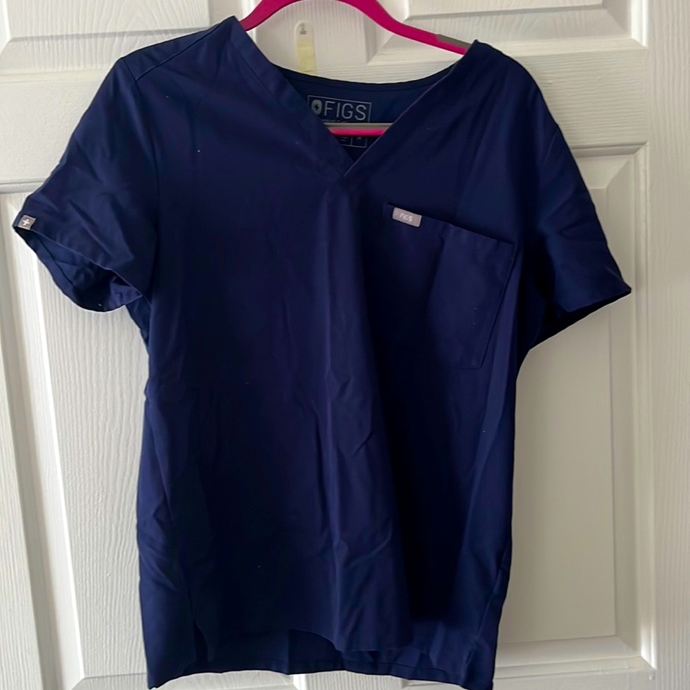 Blue size medium figs scrubs for women
